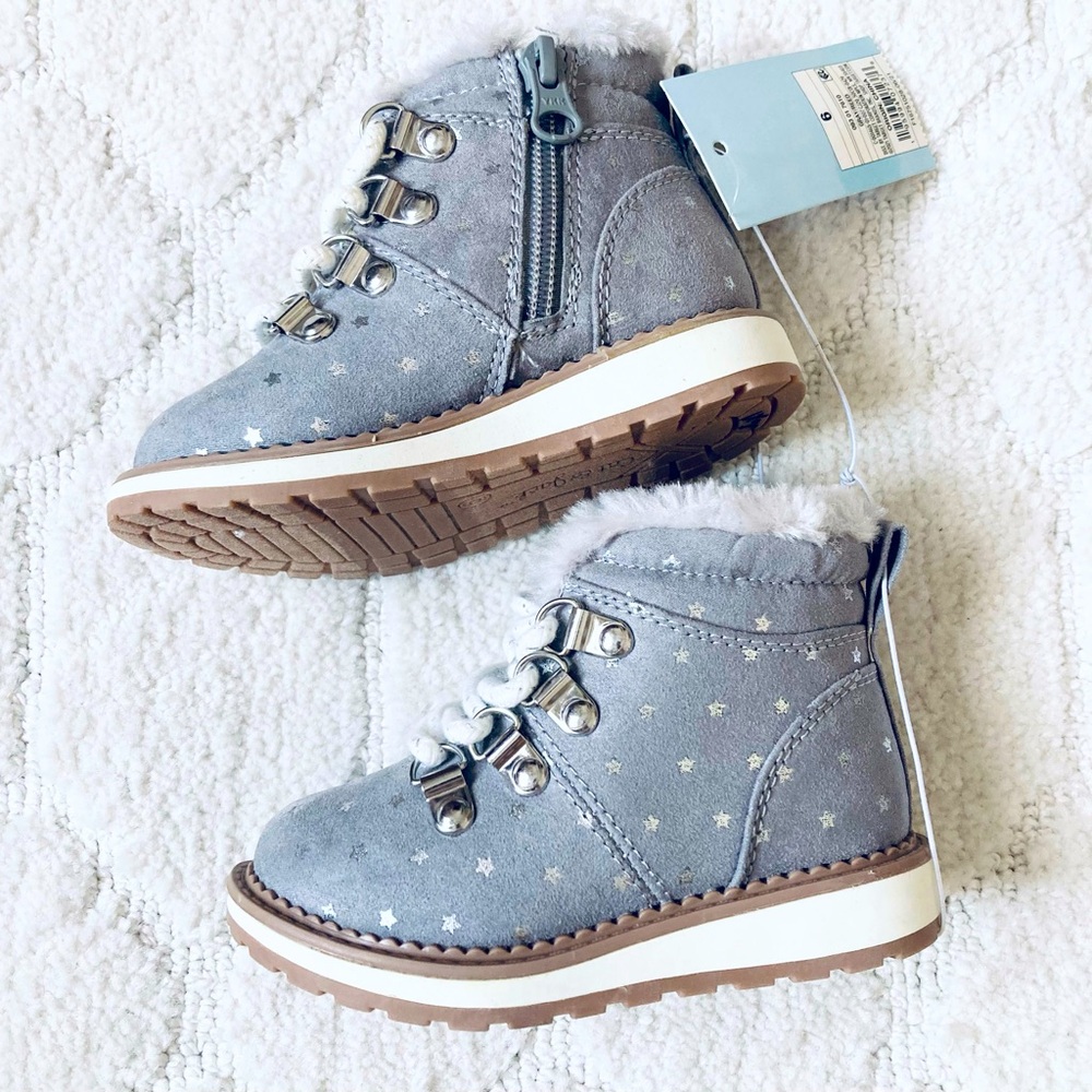 Cat & Jack Gray Star Toddler Boots